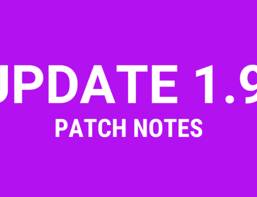 Update 1.9 – Patch Notes