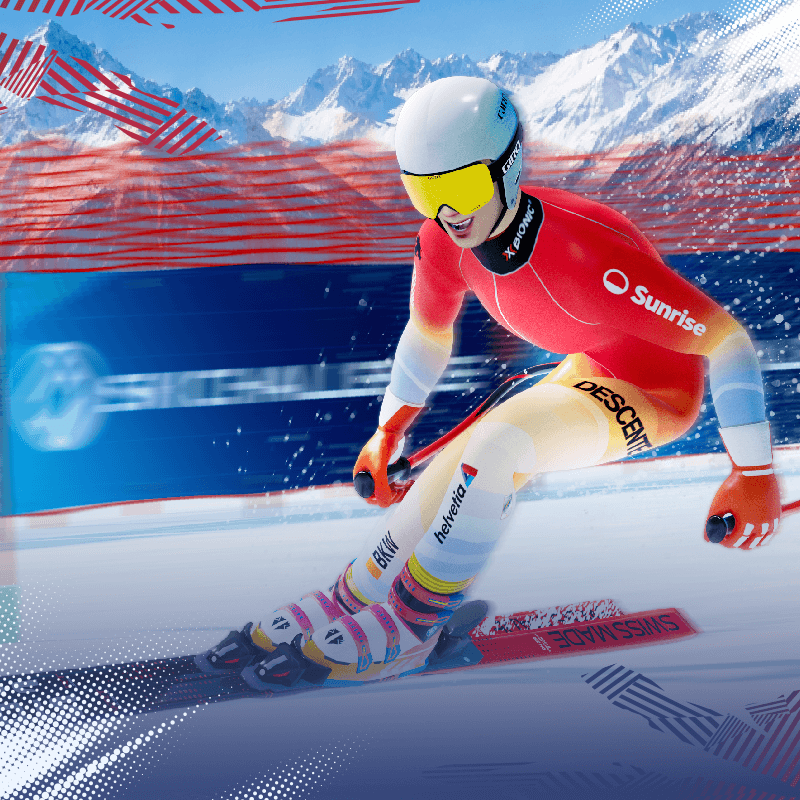 Sunrise Crans Montana Challenge event artwork
