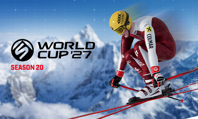 Season 20 World Cup with a racer in the Ski Austria suit